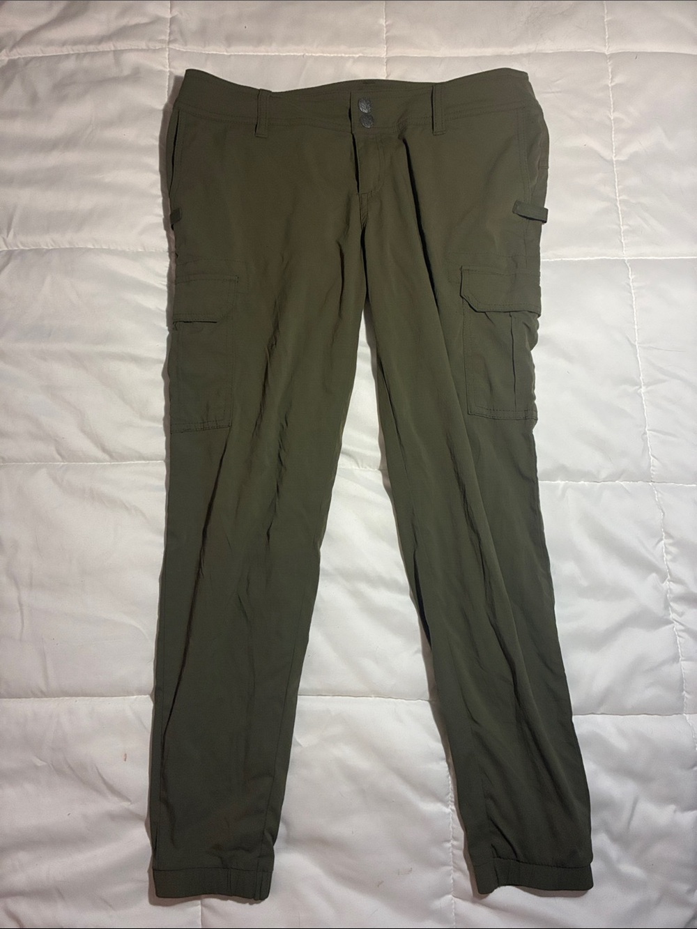 Prana Women’s Sage Olive Cargo Jogger Pants Size 2